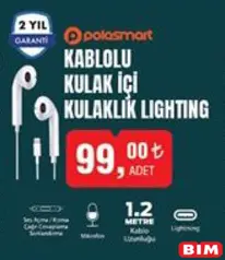 POLOSMART KABLOLU KULAK İÇİ KULAKLIK LİGHTİNG POLOSMART KABLOLU KULAK İÇİ KULAKLIK LİGHTİNG